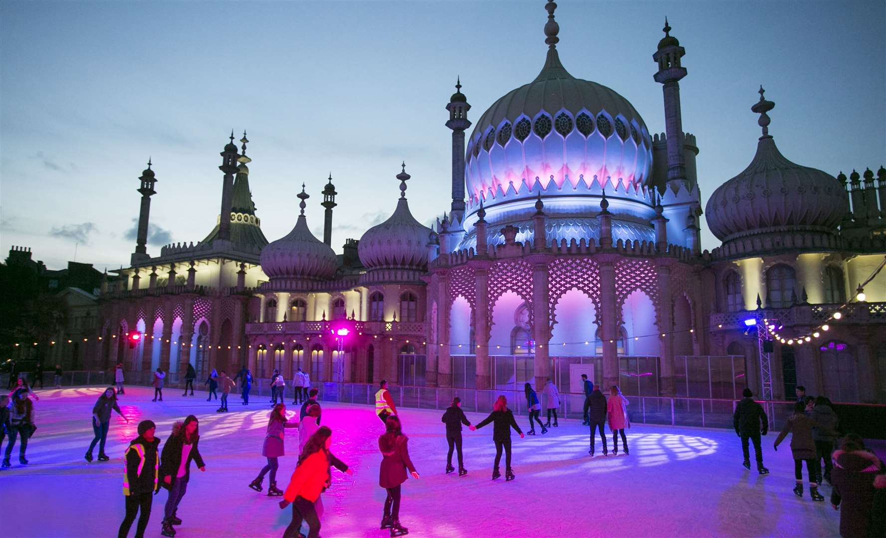 Ice skating at Brighton Pavilion Picture: David McHugh/Brighton Pictures