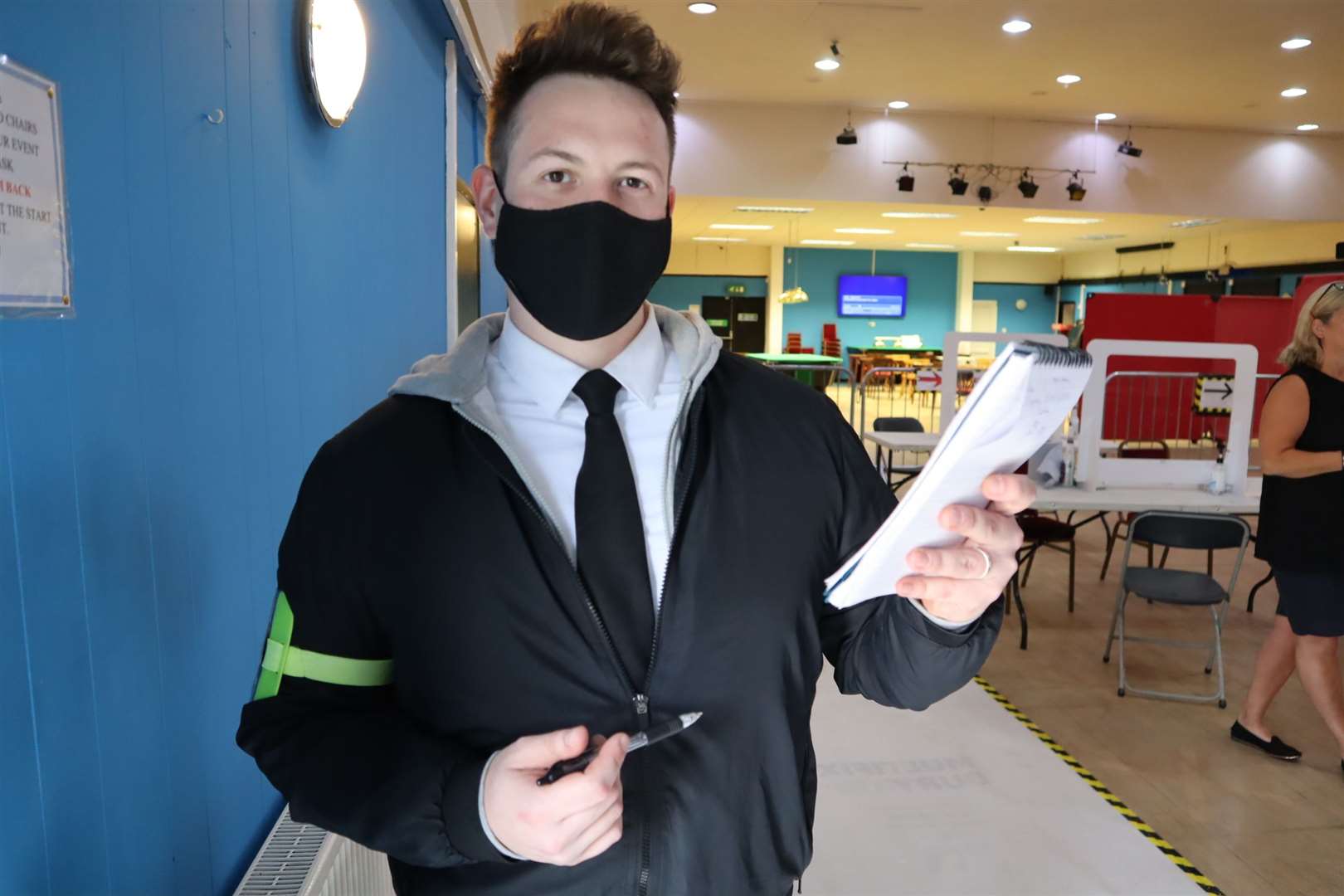 The Sheppey Covid asymptomatic test centre at Sheerness East WMC, Halfway, even had its own security guard in the shape of Dan Scriven from Sittingbourne