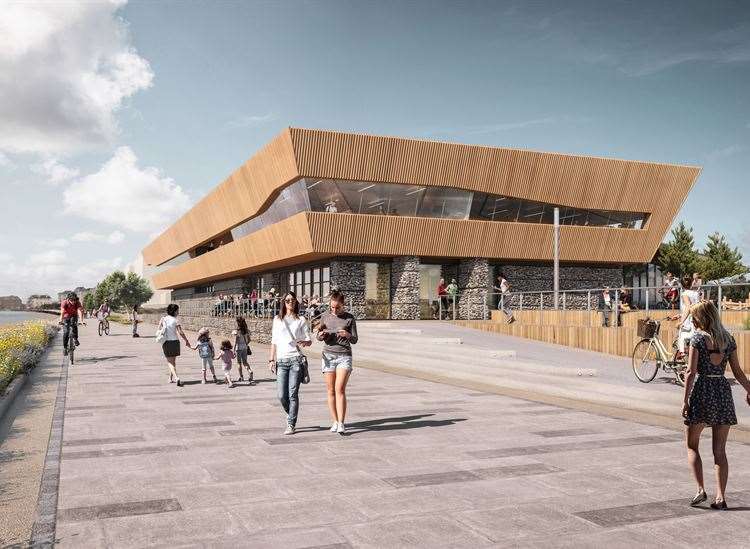 Artist's impression of the planned leisure centre