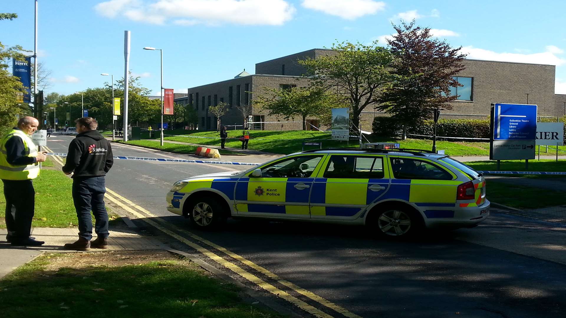 Bomb scare at the University of Kent on September 23