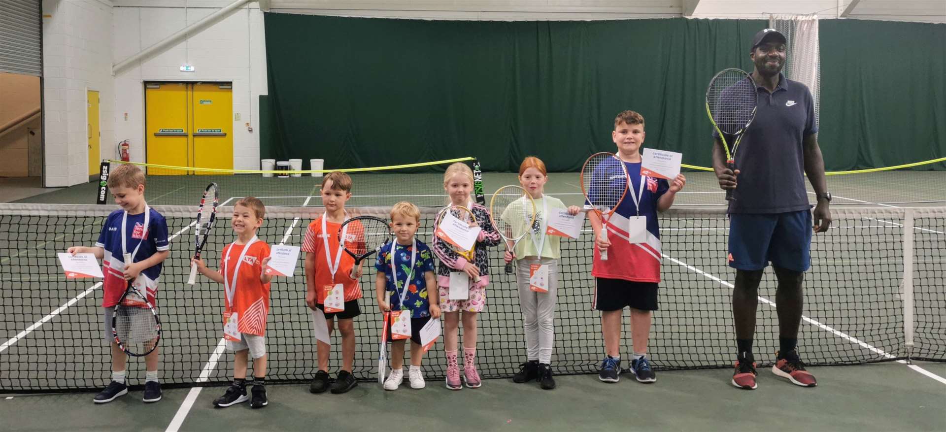 Youngsters on Deal Indoor Tennis Club's 'Tennis For Kids programme' pictured last year