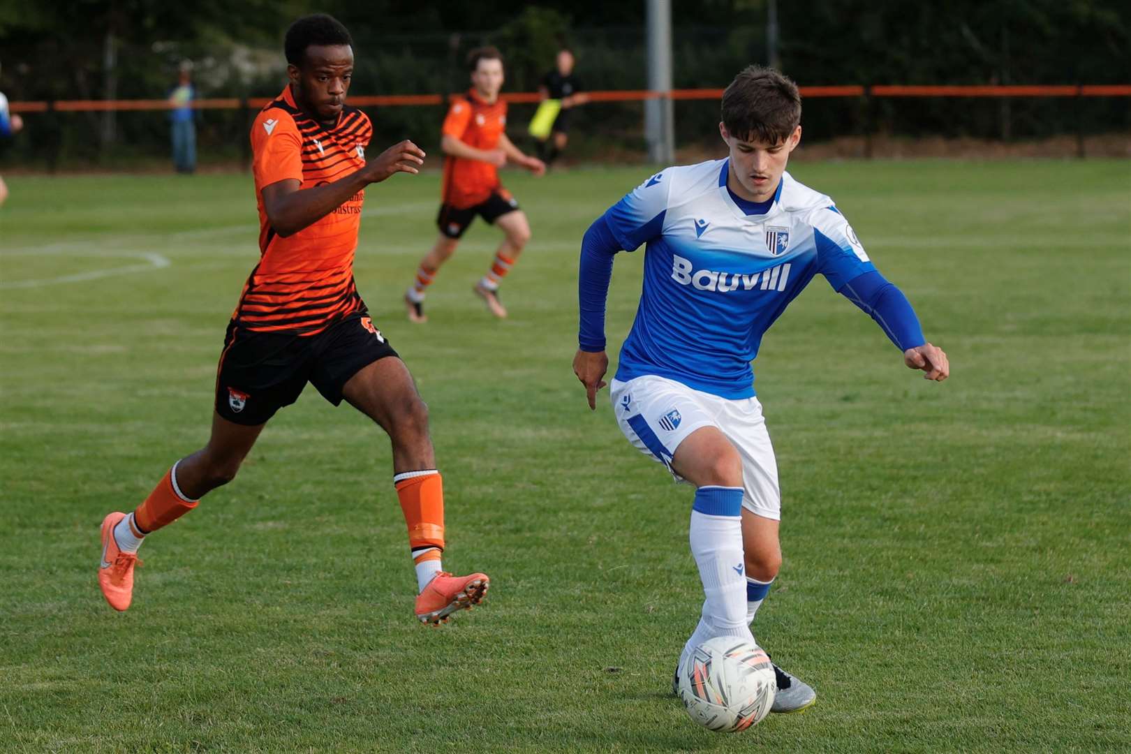 Lordswood up against Gillingham in pre-season action at Martyn Grove