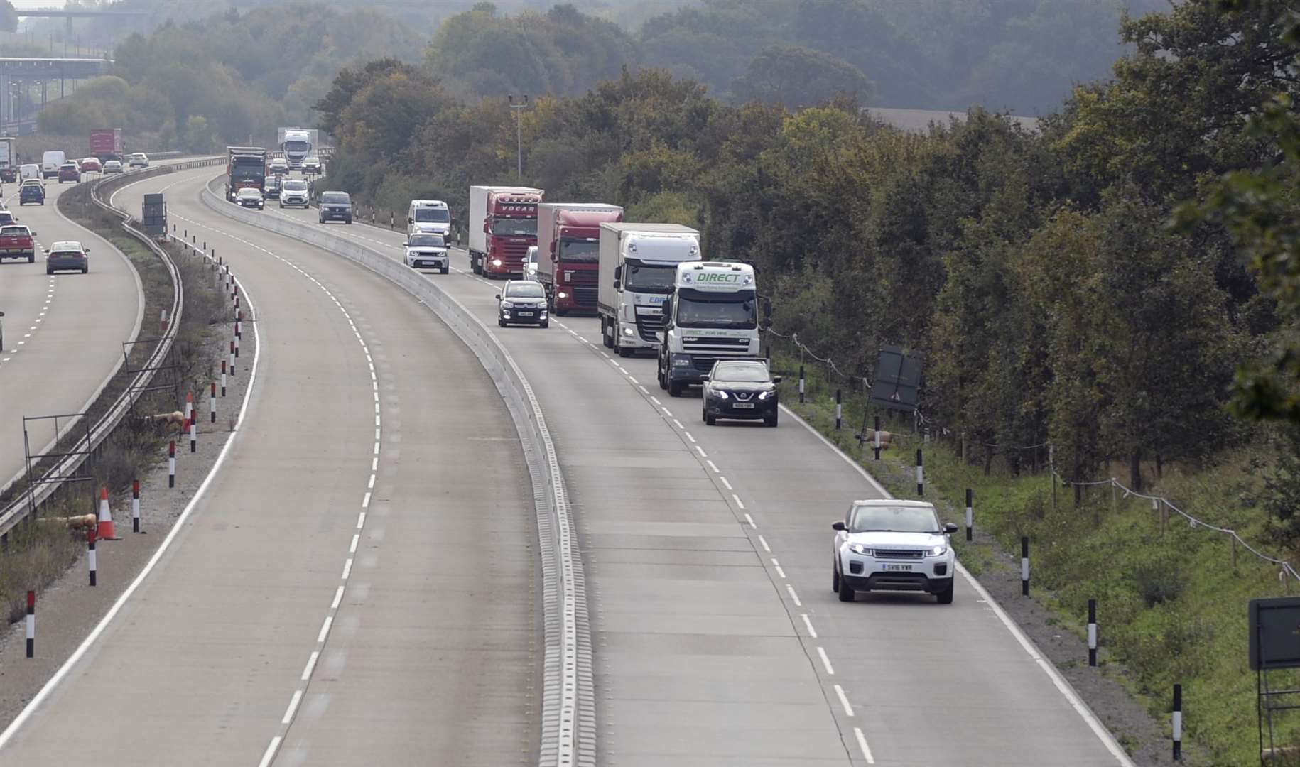 There were delays on the M20 between junction 8 and junction 9. Stock picture: Barry Goodwin