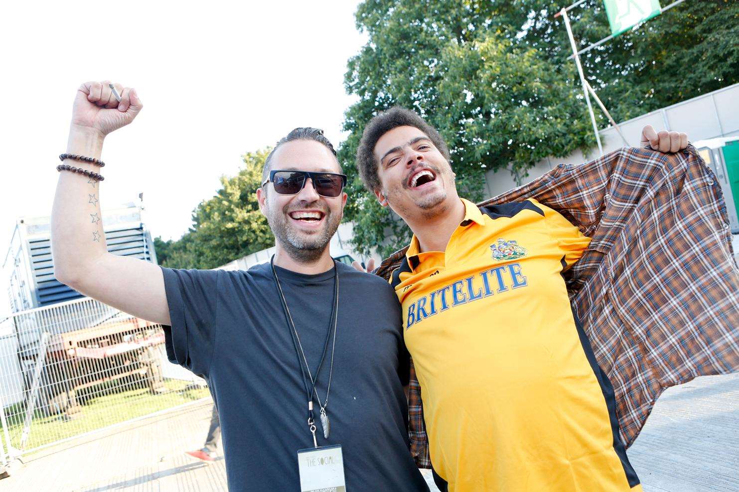 Organiser Nic Fanciulli (left) with Seth Troxler. Both will perform at The Social in September.