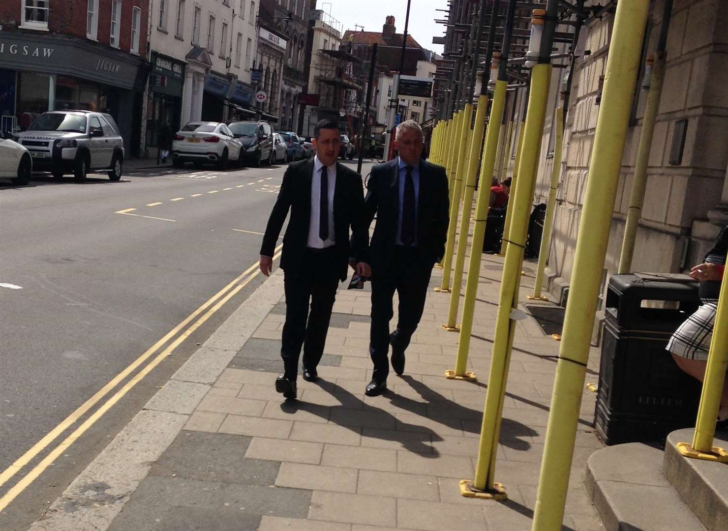 Clive Garton, right, appeared at Lewes Crown Court during the trial