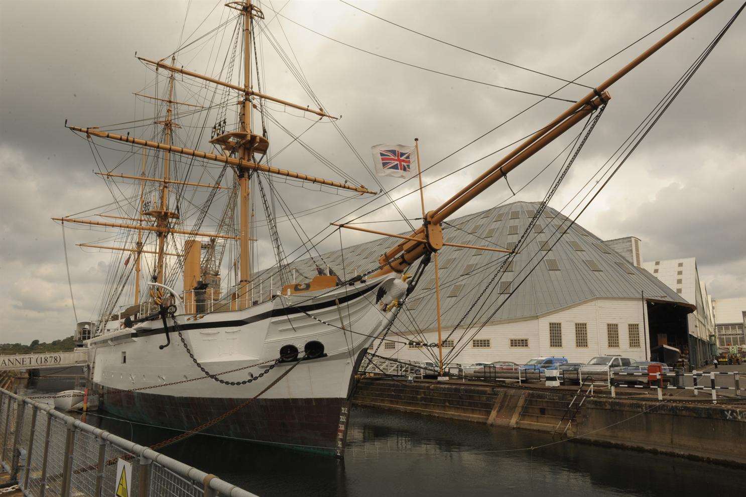 HMS Gannett, Chatham Historic Dockyard