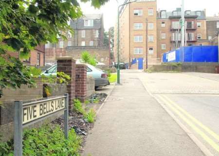 Five Bells Lane, scene of the incident