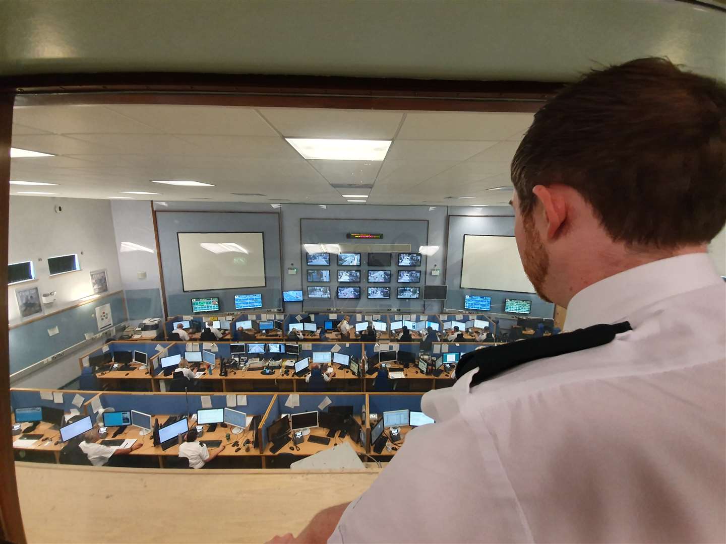 The PSNI’s Contact Management Branch at one of the PSNI’s three contact management centres across Northern Ireland (Rebecca Black/PA)