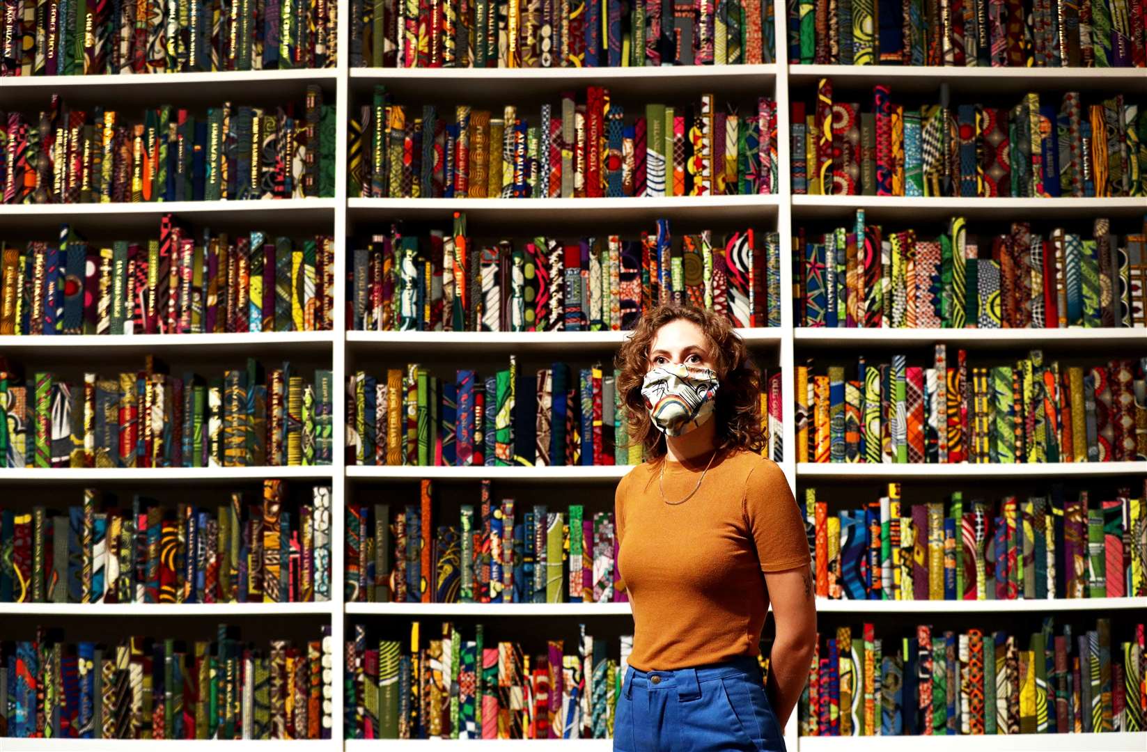 Yinka Shonibare’s The British Library is among the works back on display (Jonathan Brady/PA)