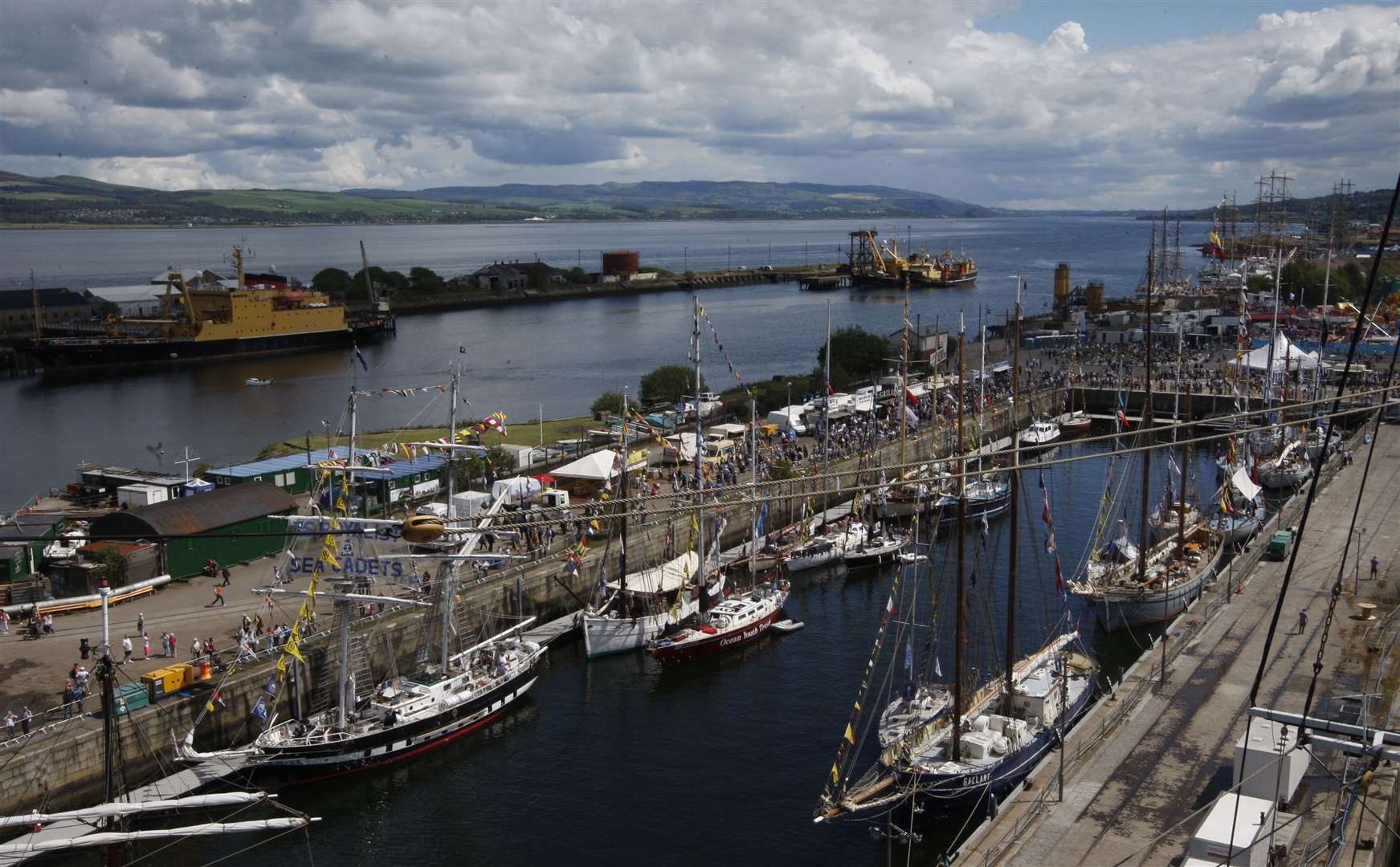 The ship was due to dock at Greenock (Danny Lawson/PA)