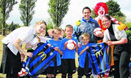 Fairview Rangers FC get cash from McDonald's