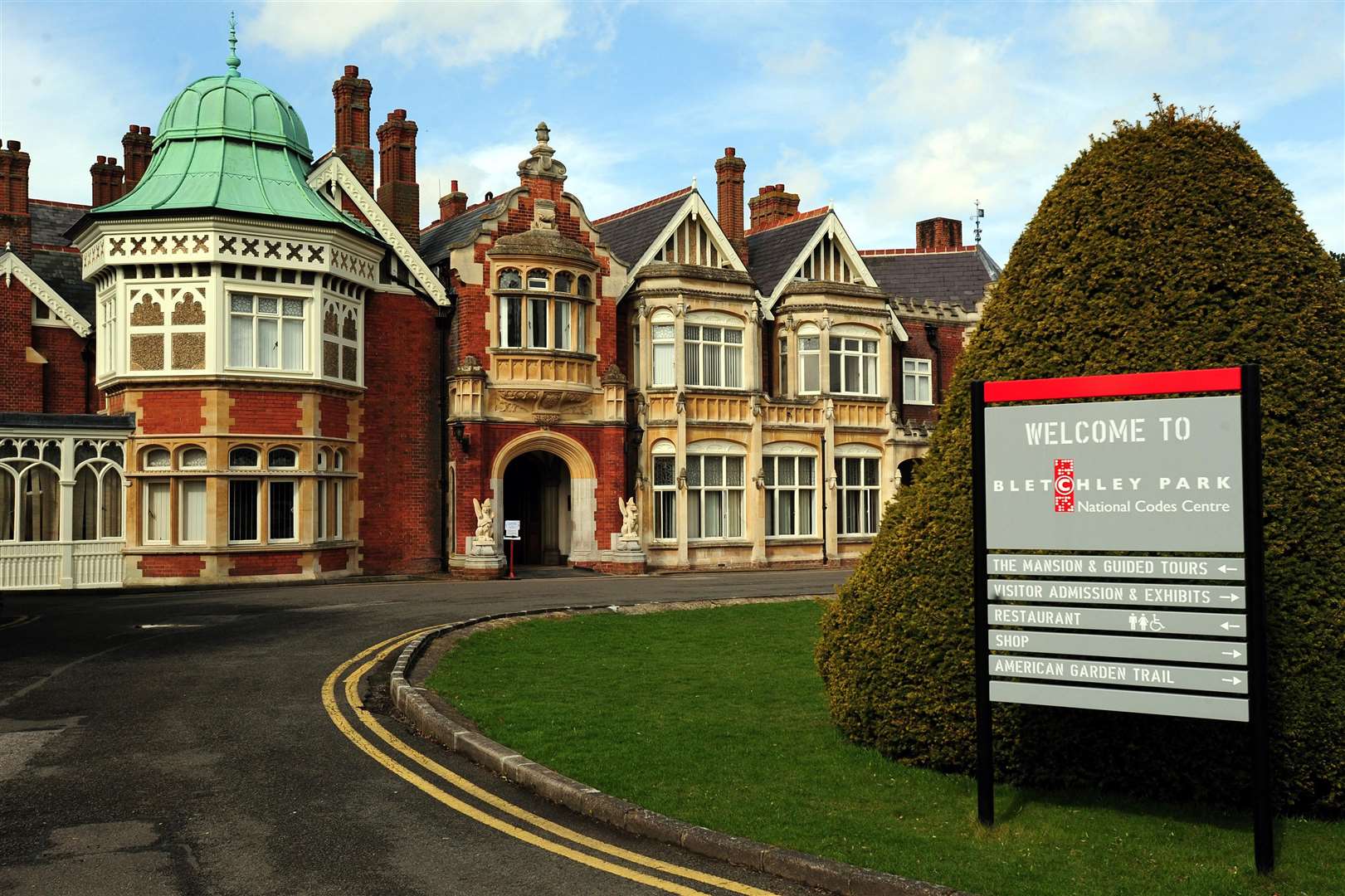 Bletchley Park, the wartime headquarters of the Government Code and Cipher School (PA)