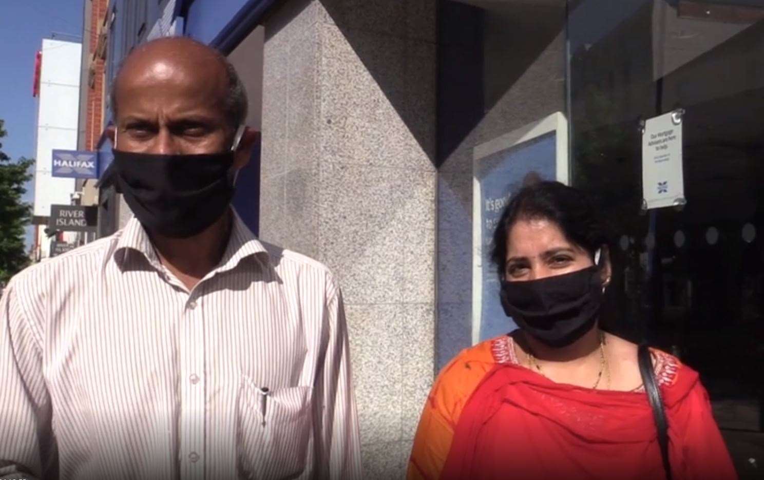 Venkata Reddy Nallamilli with his wife Padma (Eleanor Barlow/{PA)