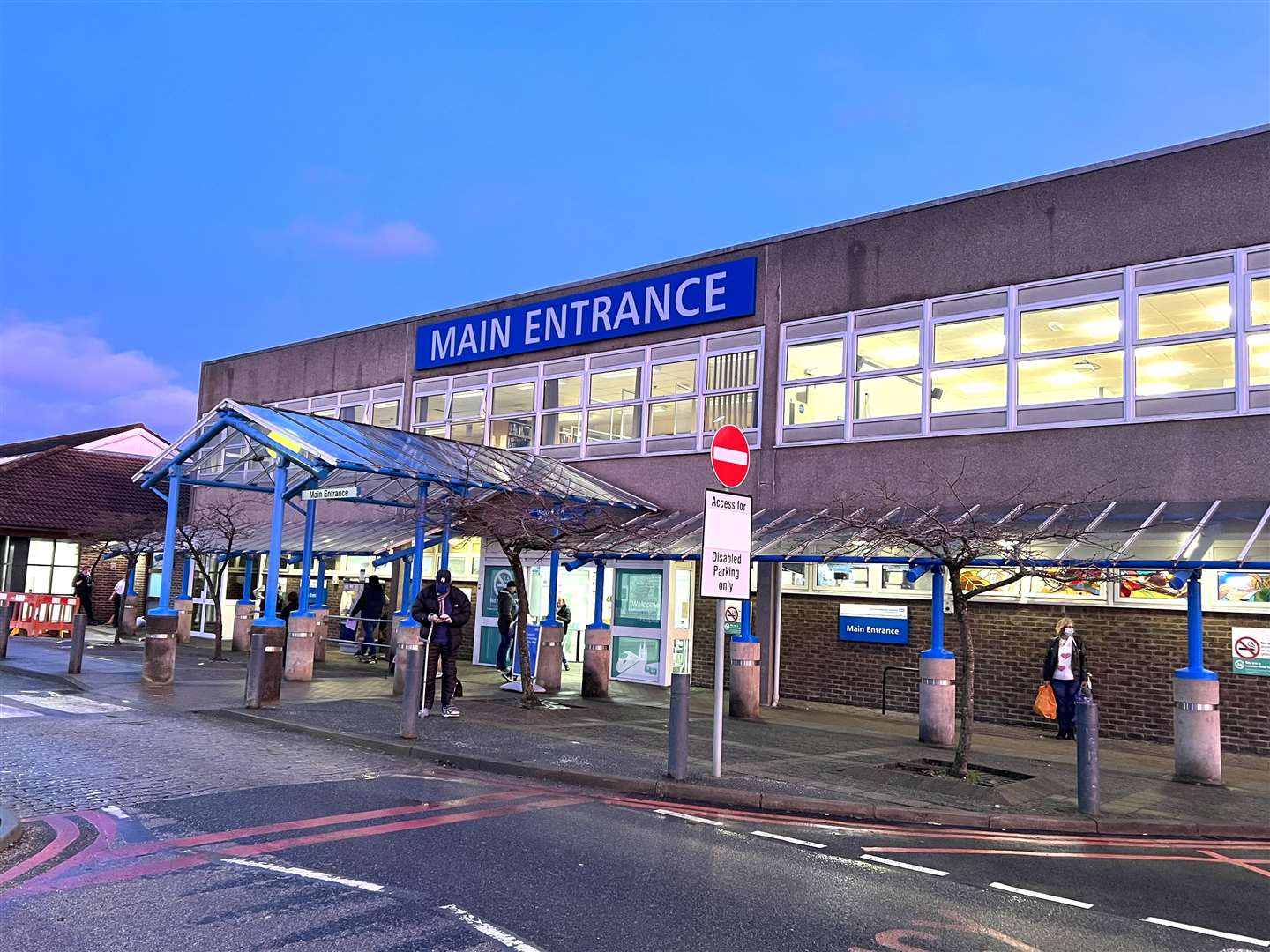 The William Harvey in Ashford is part of the East Kent Hospitals Trust, which currently has 222 Covid patients