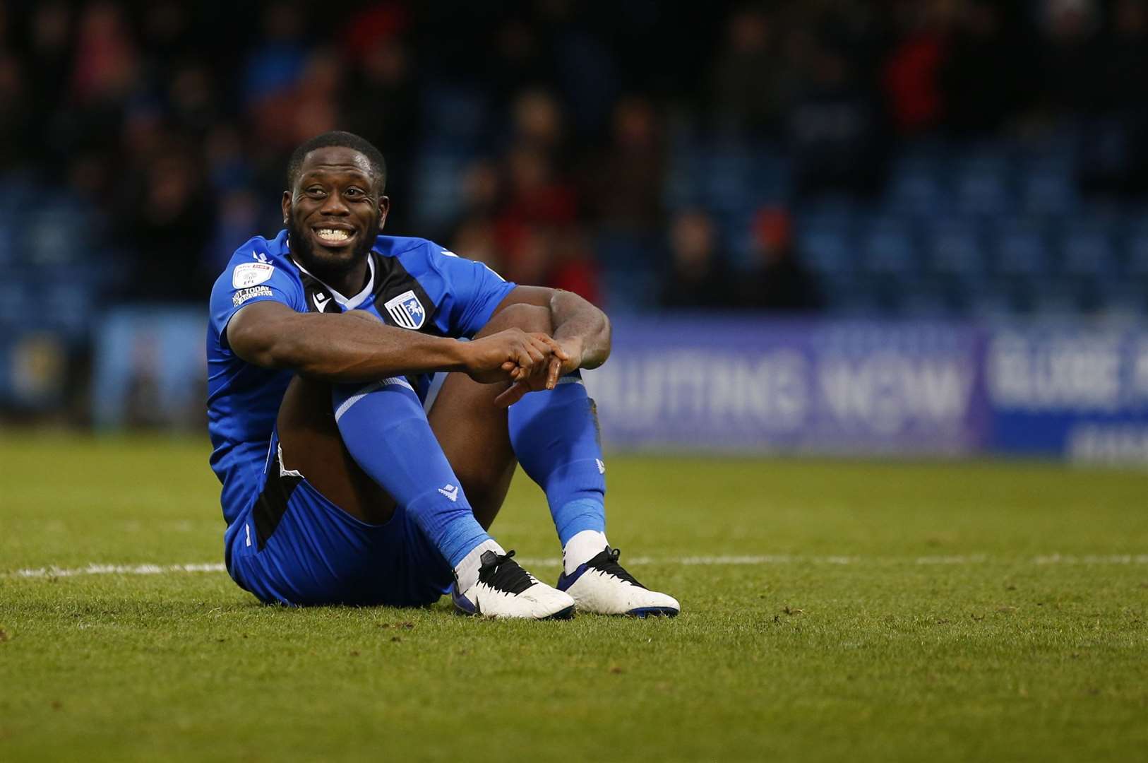 Gillingham striker John Akinde picked up a hamstring injury at Rotherham