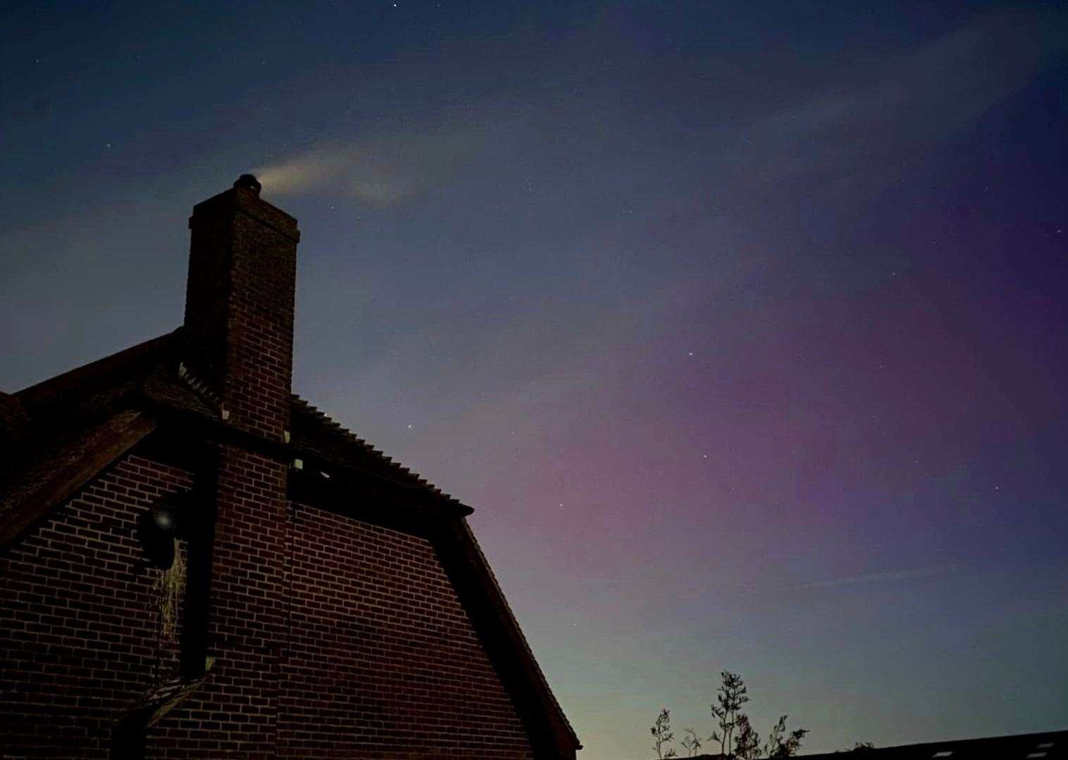 One Sheppey snapper caught the lights from her back garden. Picture: Emmaline Higgs