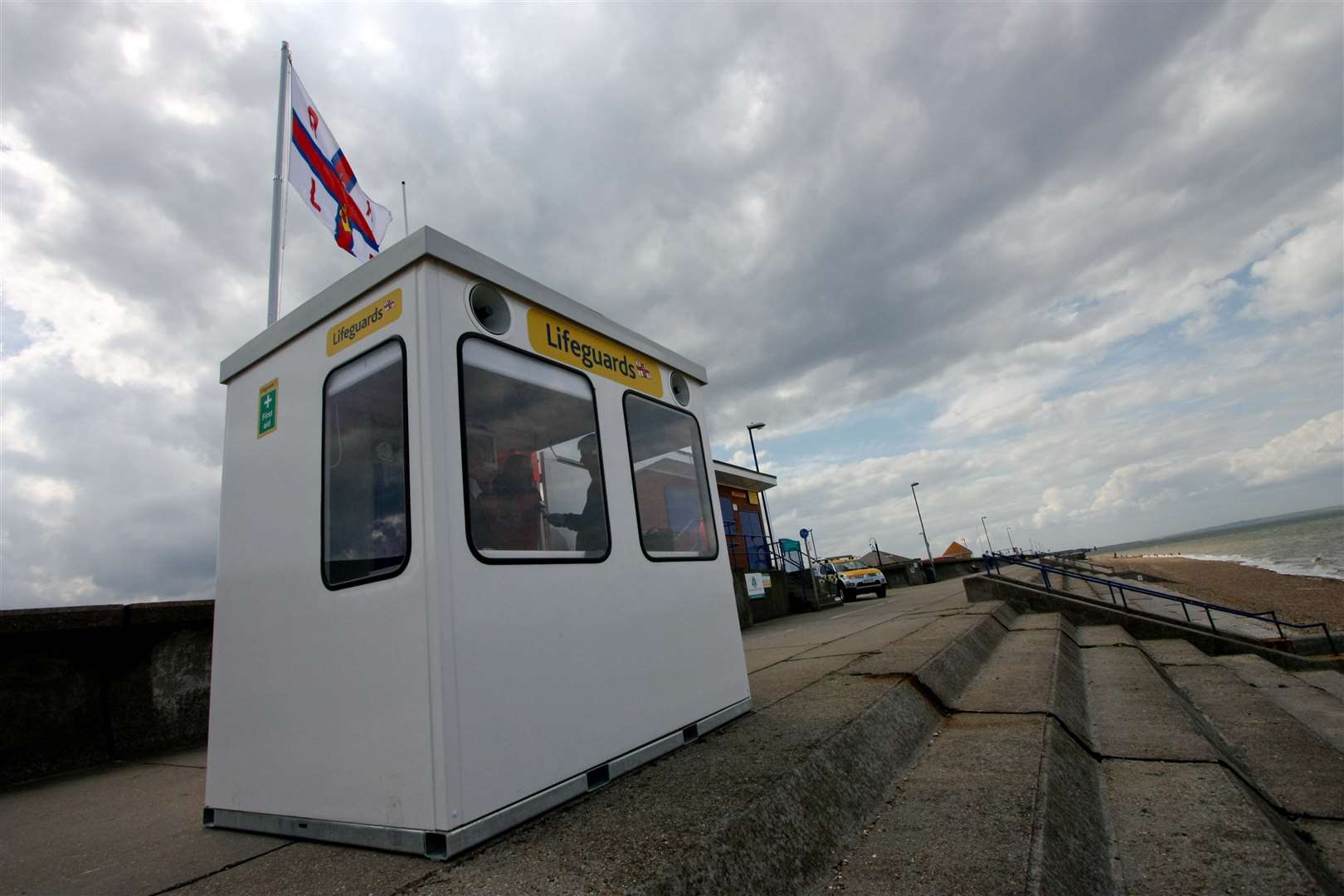 There are no RNLI lifeguards on Kent's beaches at present because of the coronavirus crisis. Picture: Darren Small