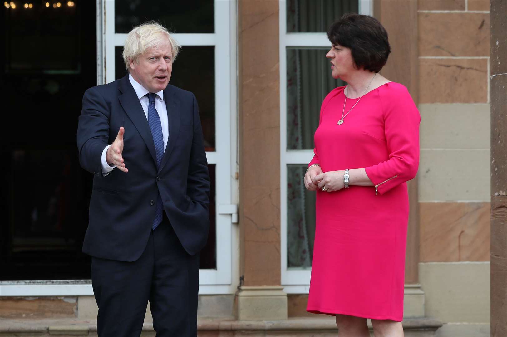 Arlene Foster demanded action from Prime Minister Boris Johnson (Brian Lawless/PA)