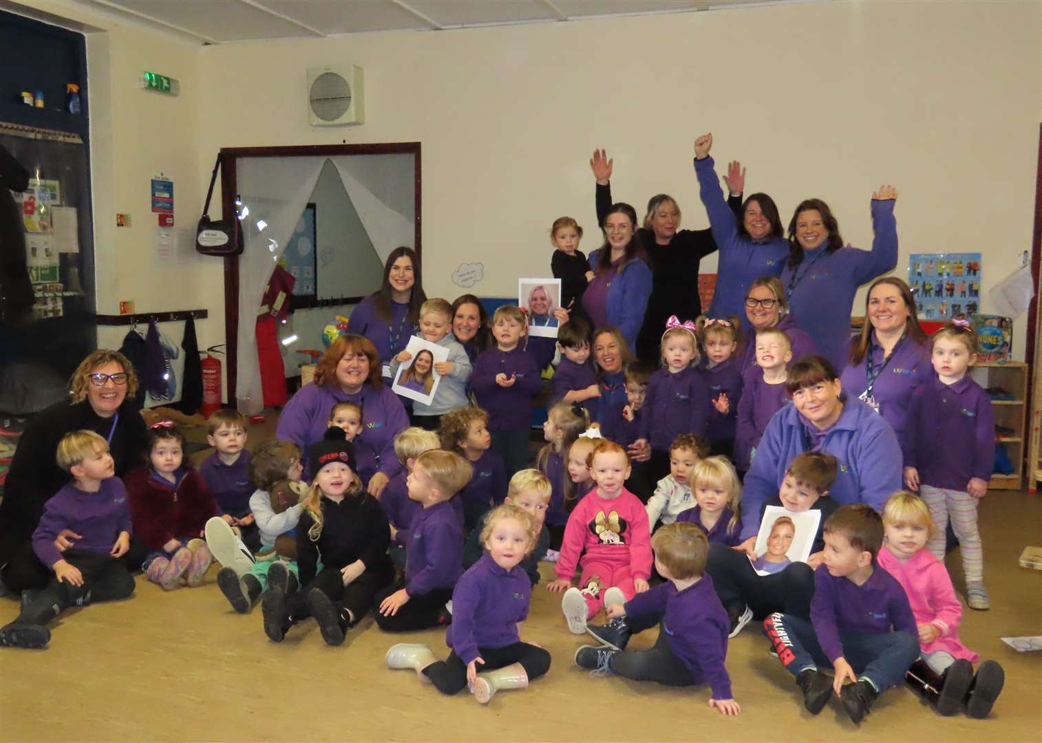 Wiggles Playgroup celebrating its "Outstanding" rating. Picture: Wiggles Playgroup