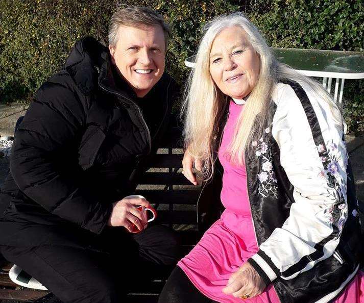 Aled Jones and Rev Cindy