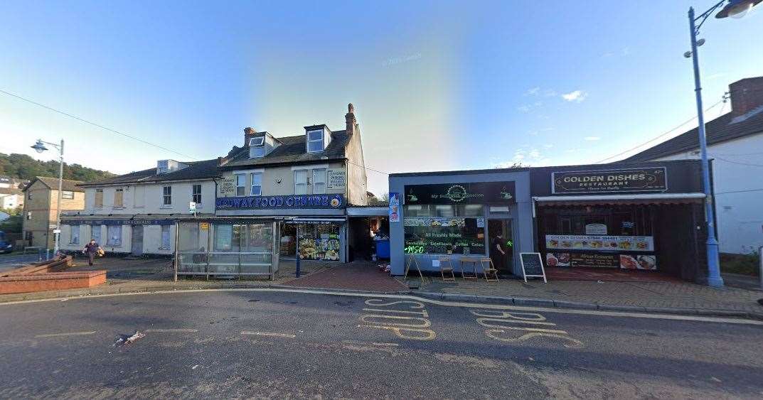 The site on Luton High Street includes Medway Food Centre and the two units on its right. Picture: Google Maps