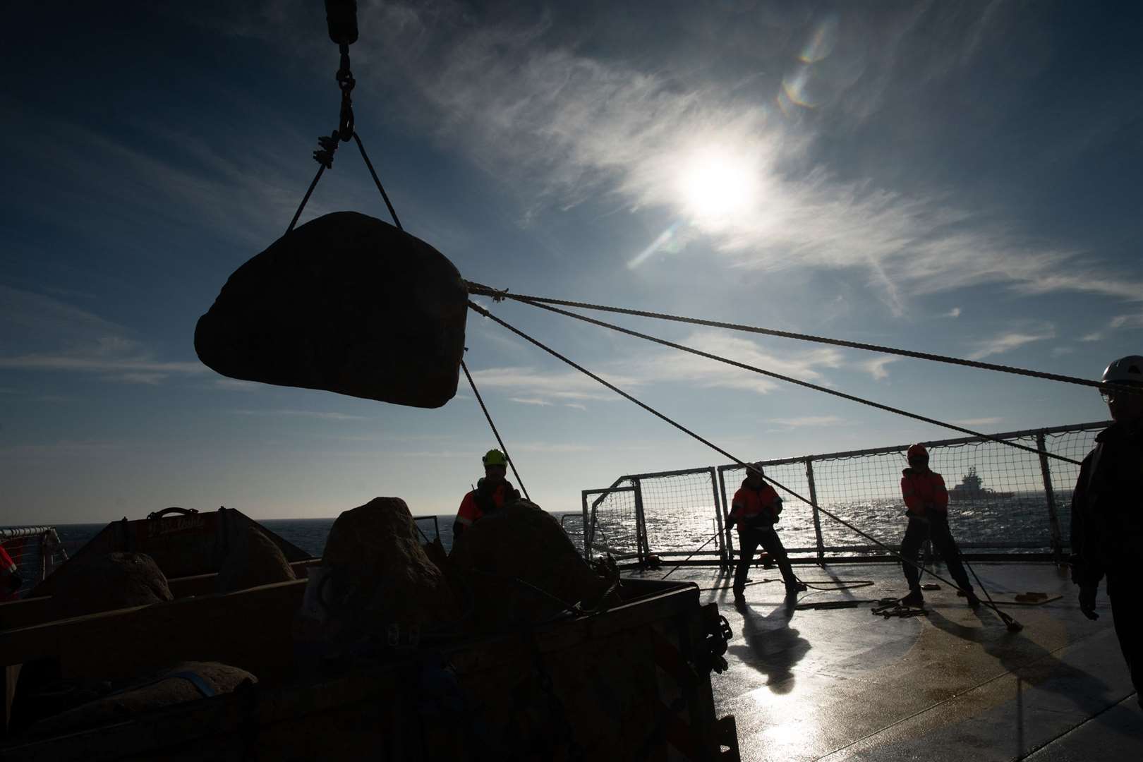 The operation took place in February 2021 (Suzanne Plunkett/Greenpeace/PA)