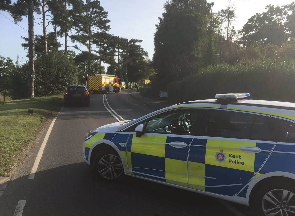 Police at the scene Picture: @KentSpecials