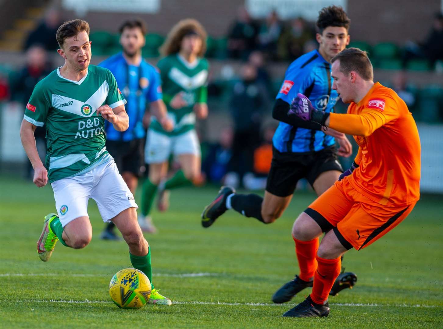 Johan ter Horst was Tommy Warrilow's man-of-the-match in Ashford's 4-0 win over Sevenoaks Picture: Ian Scammell