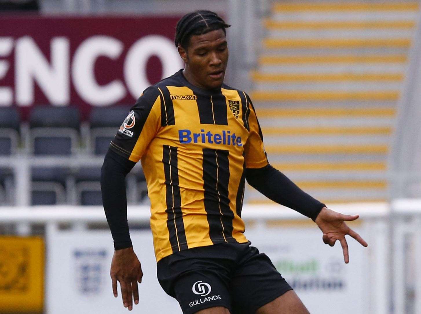 On-loan Maidstone defender Jarvis Edobor Picture: Andy Jones