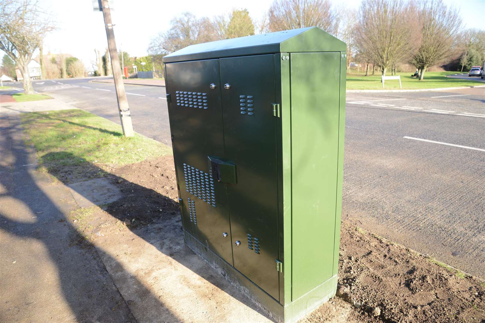A broadband box of the kind installed across Kent