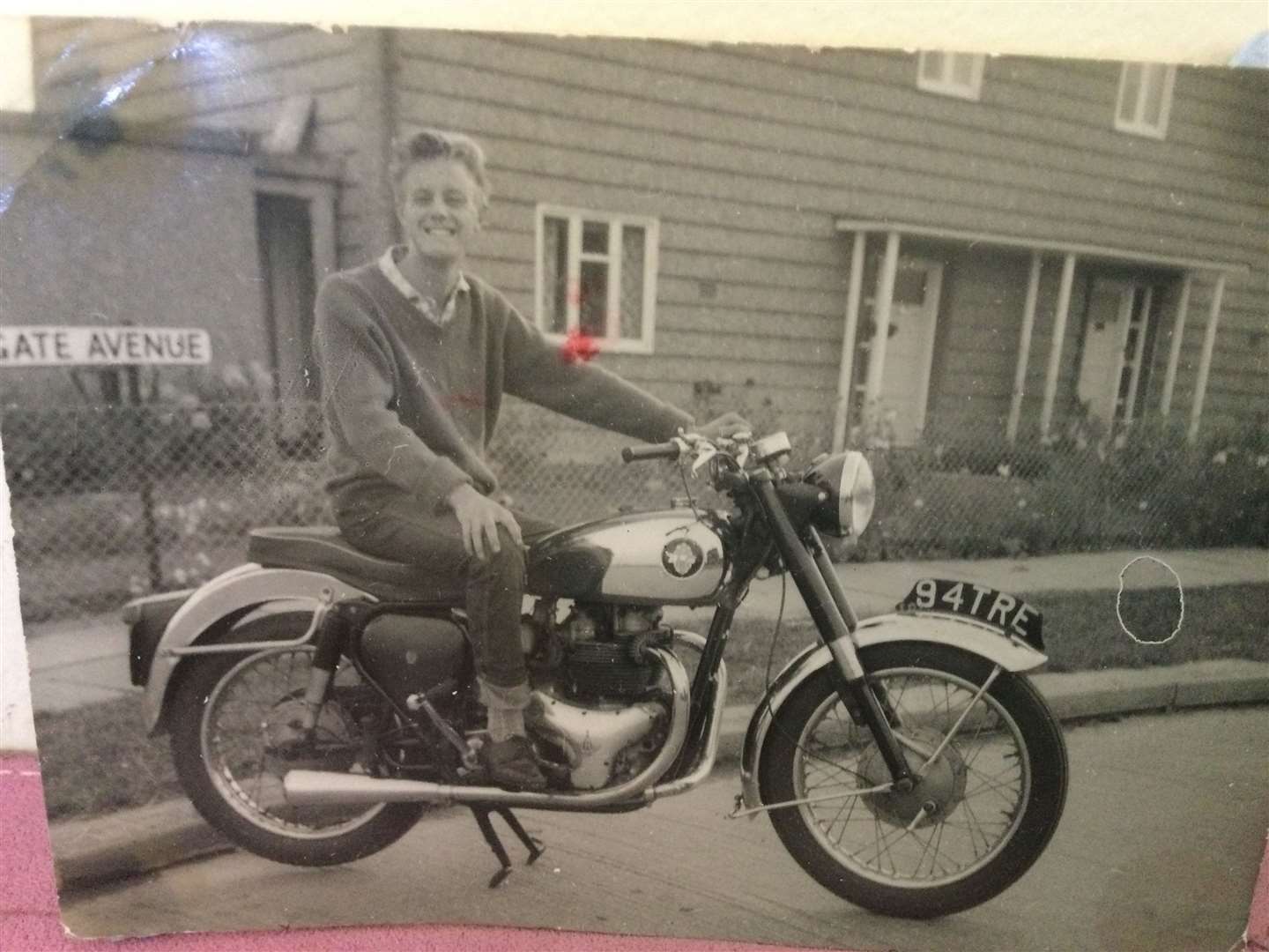 Terry Hoare at home in 1963 during his apprenticeship at Chatham Dockyard