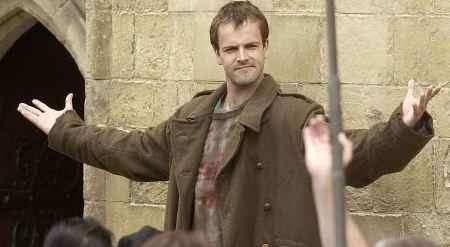 Jonny Lee Miller on the set. Picture: GRANT FALVEY