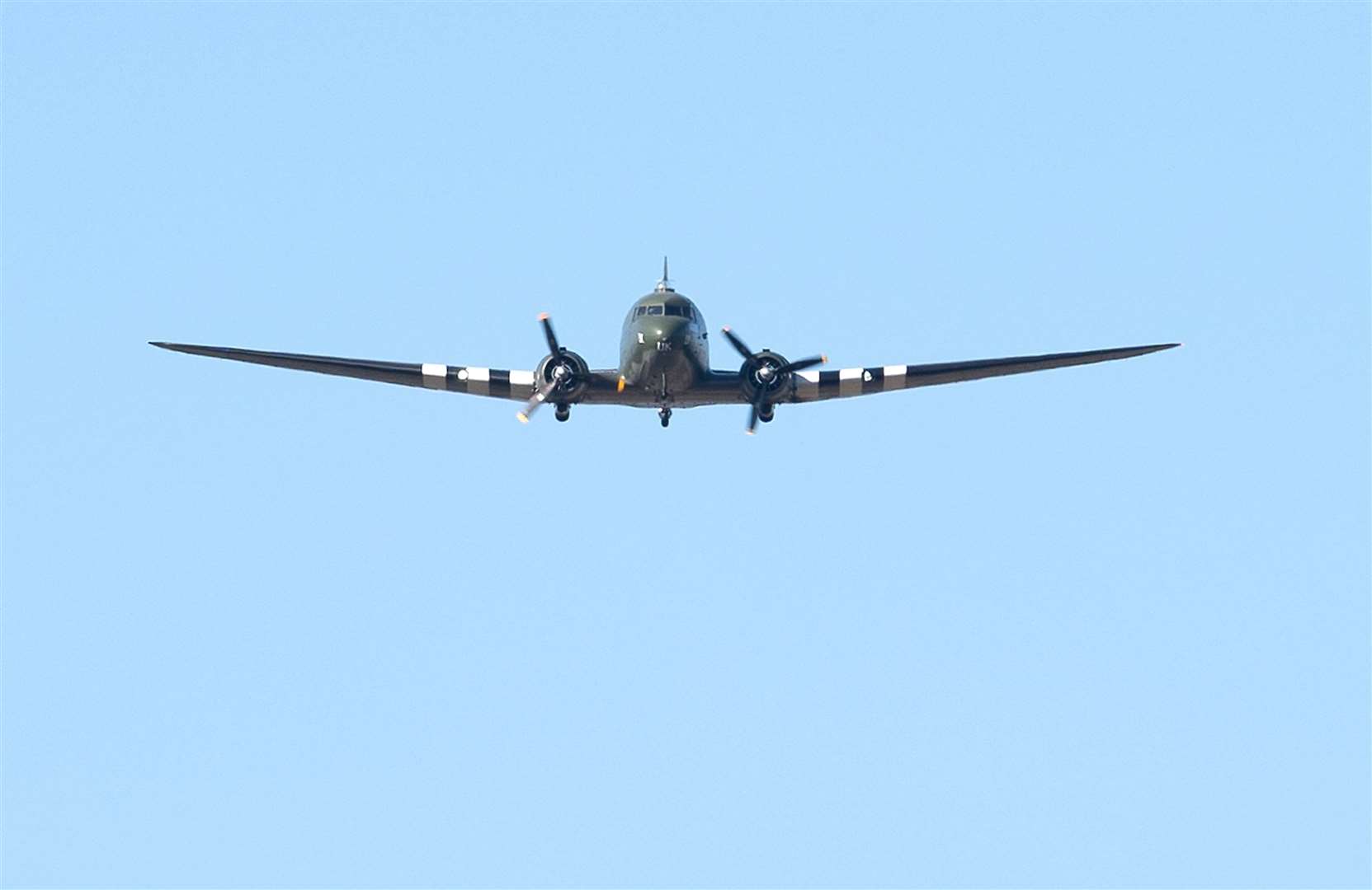 A Second World War-era C-47 Dakota performed a flypast (Joe Giddens/PA)