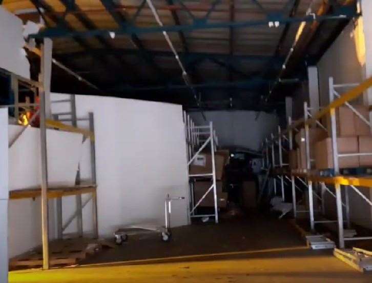 The operation was described as vast and sophisticated with almost 3,000 plants inside. Picture: Kent Police
