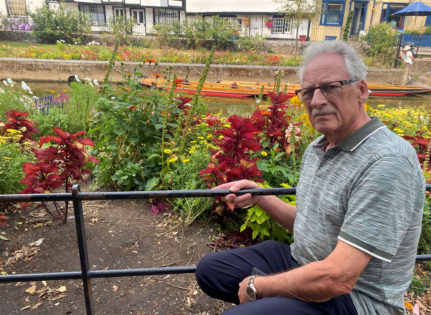 Former councillor Terry Westgate says tourists eager to get the perfect snap have trashed public flowerbeds in an "absolute tragedy” for the city