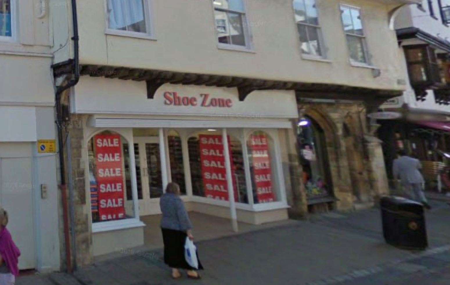 2 High Street, Canterbury, as pictured in 2009 when it was a Shoe Zone store. Picture: Google