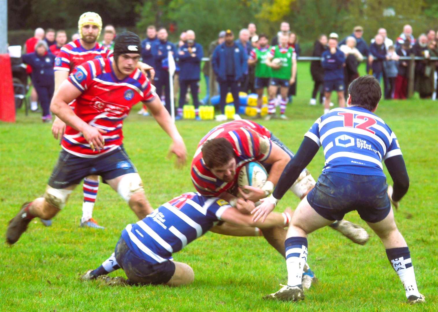 Tonbridge Juddians' Charlie Self takes the game to Westcombe Park on Saturday. Picture: Adam Hookway