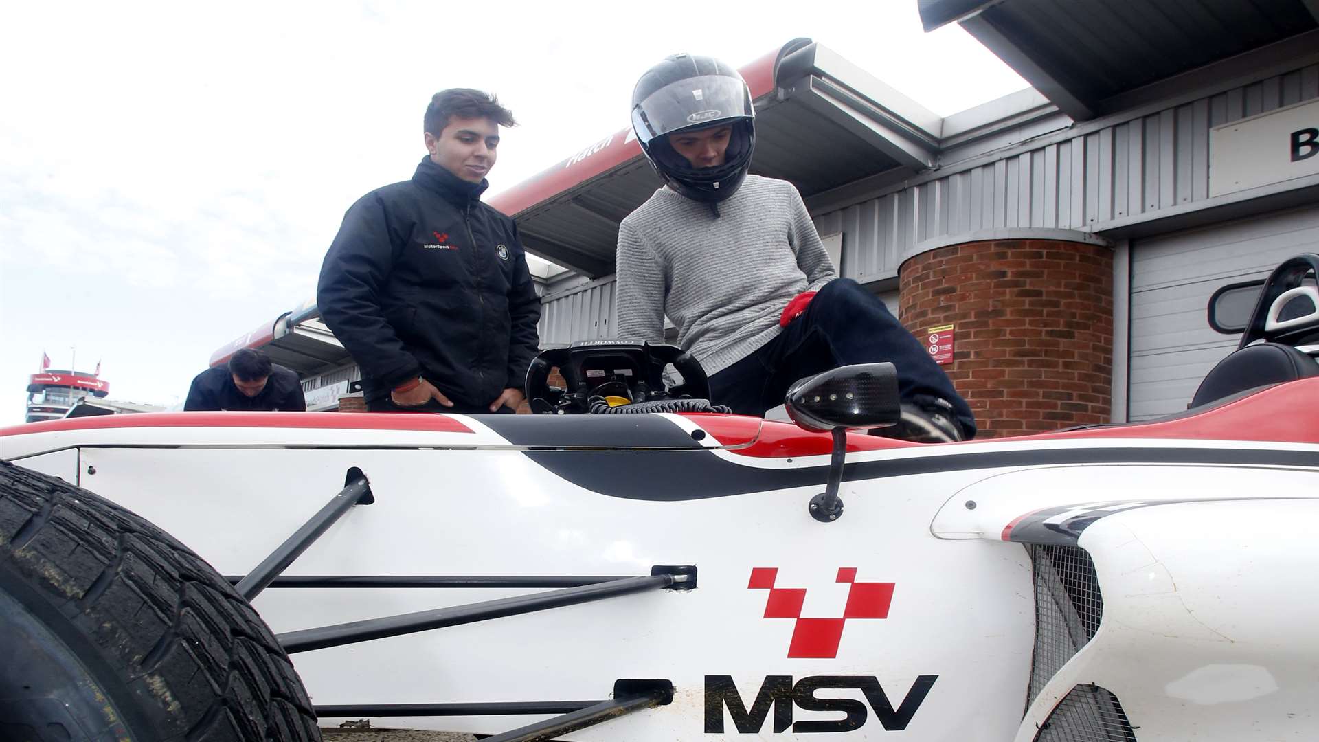 Dan steps into the MSV F4-013, which was developed by Van Diemen’s Ralph Firman. Picture: Gary Hawkins