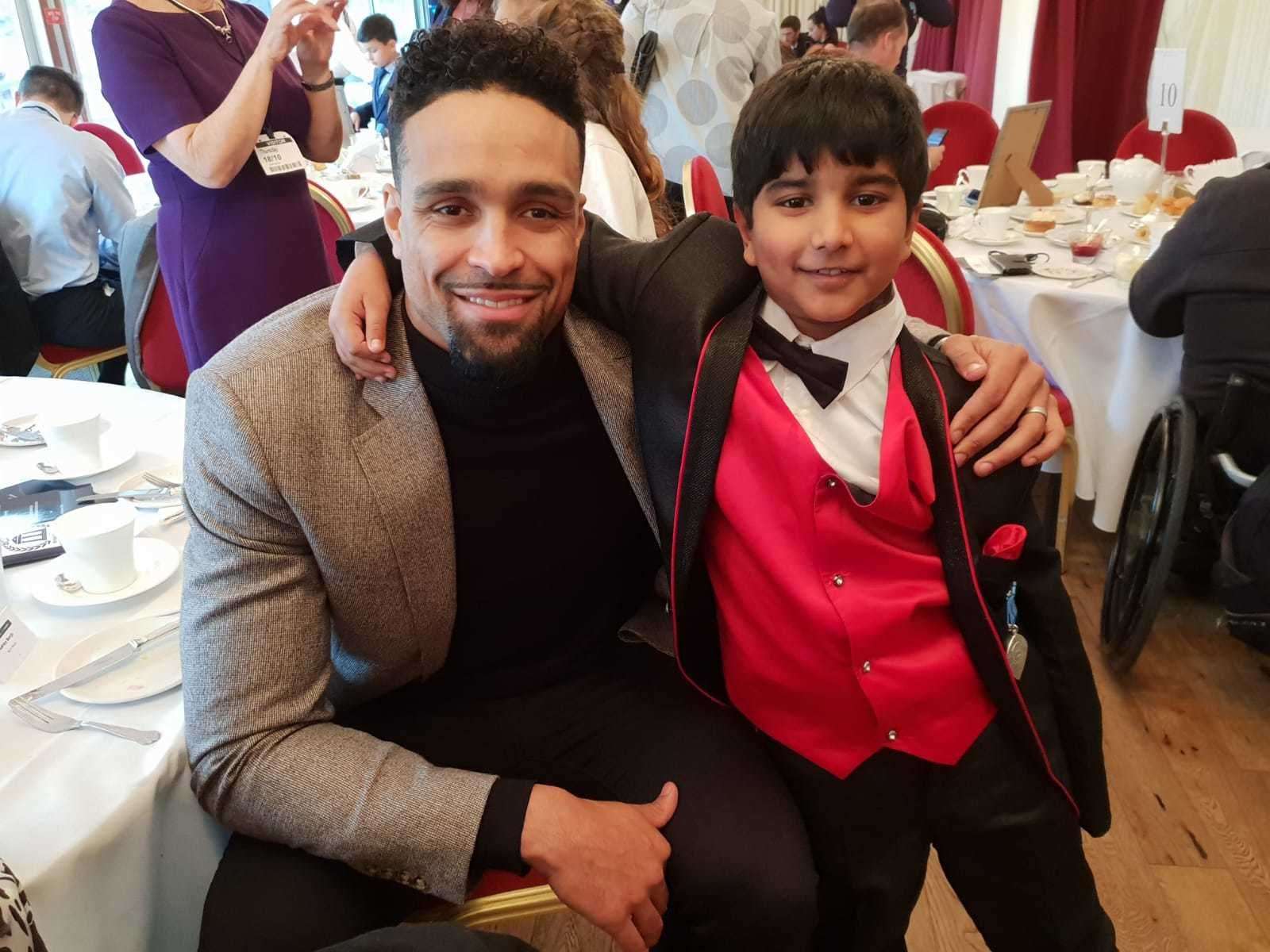 Ishwar with Ashley Banjo