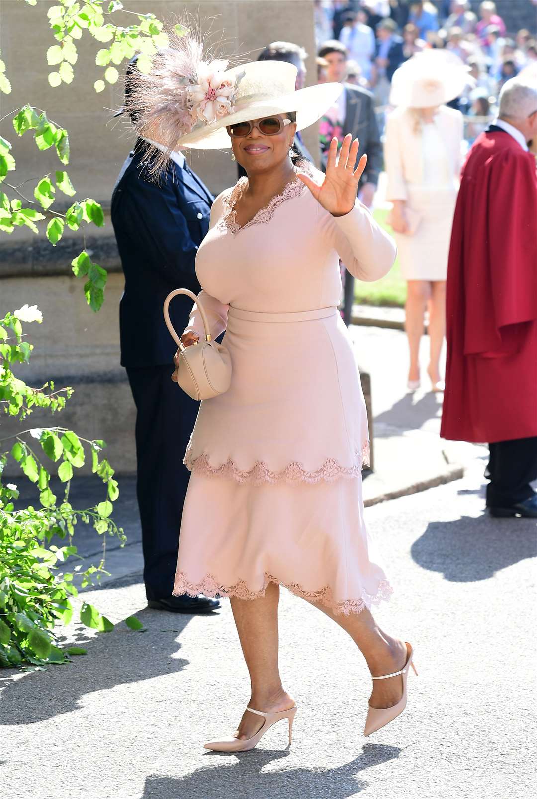 Winfrey attending Harry and Meghan’s wedding (Ian West/PA)