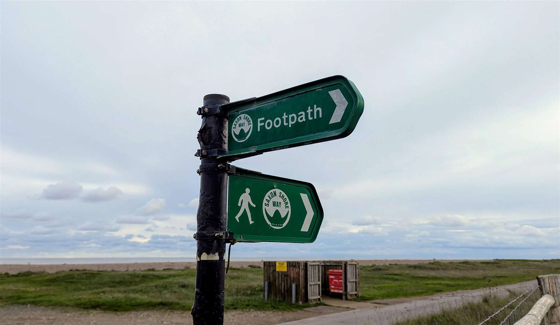 Signs point the way on the Saxon Shore Way