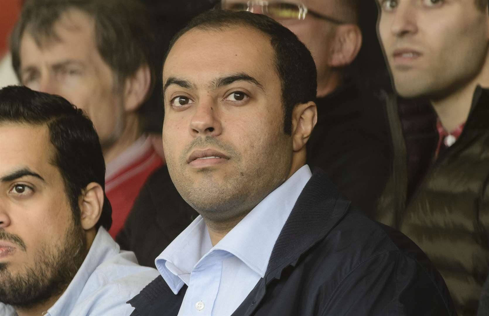 Dr Abdulla Al-Humaidi, watching Ebbsfleet United. Picture: Andy Payton