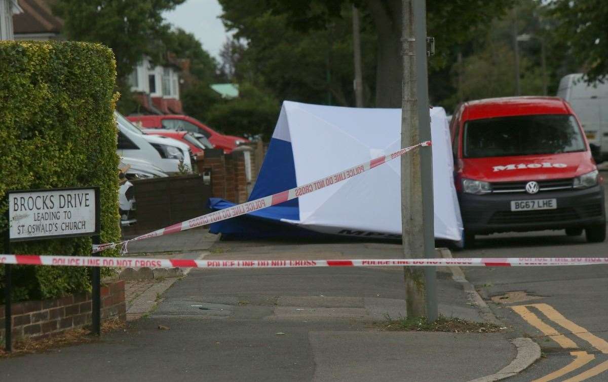 The scene following Kyle's death on Friday. Picture: UK News in Pictures