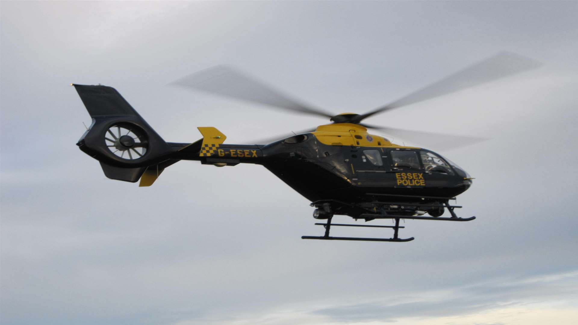 The police helicopter was used in the search. Stock picture: Kent Police