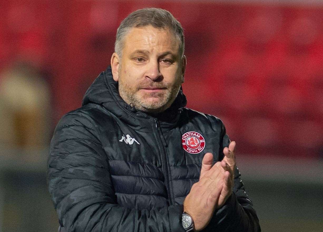 Chatham Town chairman/manager Kevin Hake Picture: Ian Scammell