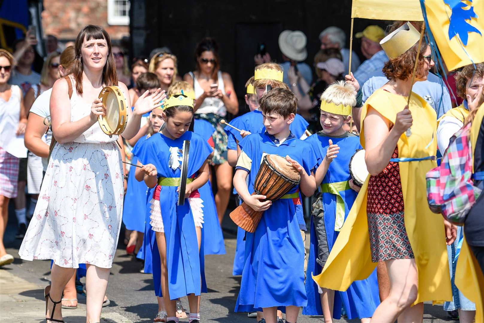 Medieval Pageant. Westgate Towers. 070718 Picture: Alan Langley..... (13432771)