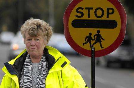 Lollipop lady, Maureen Brunger.