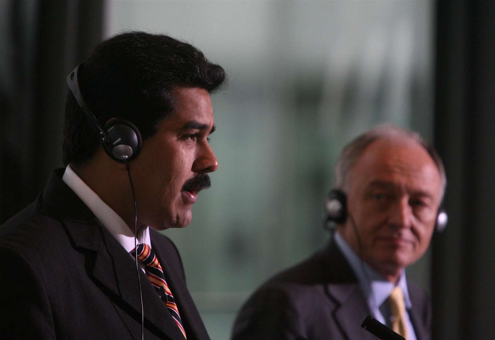 Venezuelan President Nicolas Maduro (left) with then mayor Ken Livingstone at London’s City Hall in 2007 (Johnny Green/PA)