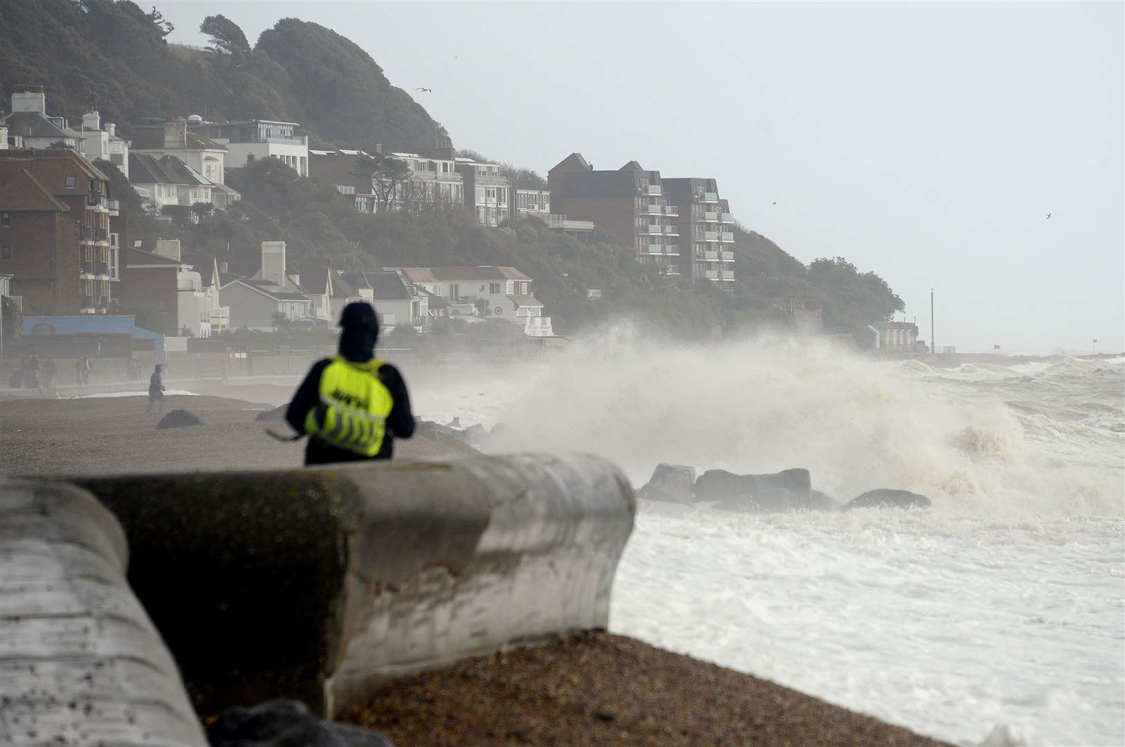 Sandgate battered by previous storms and high seas. Picture: Paul Amos