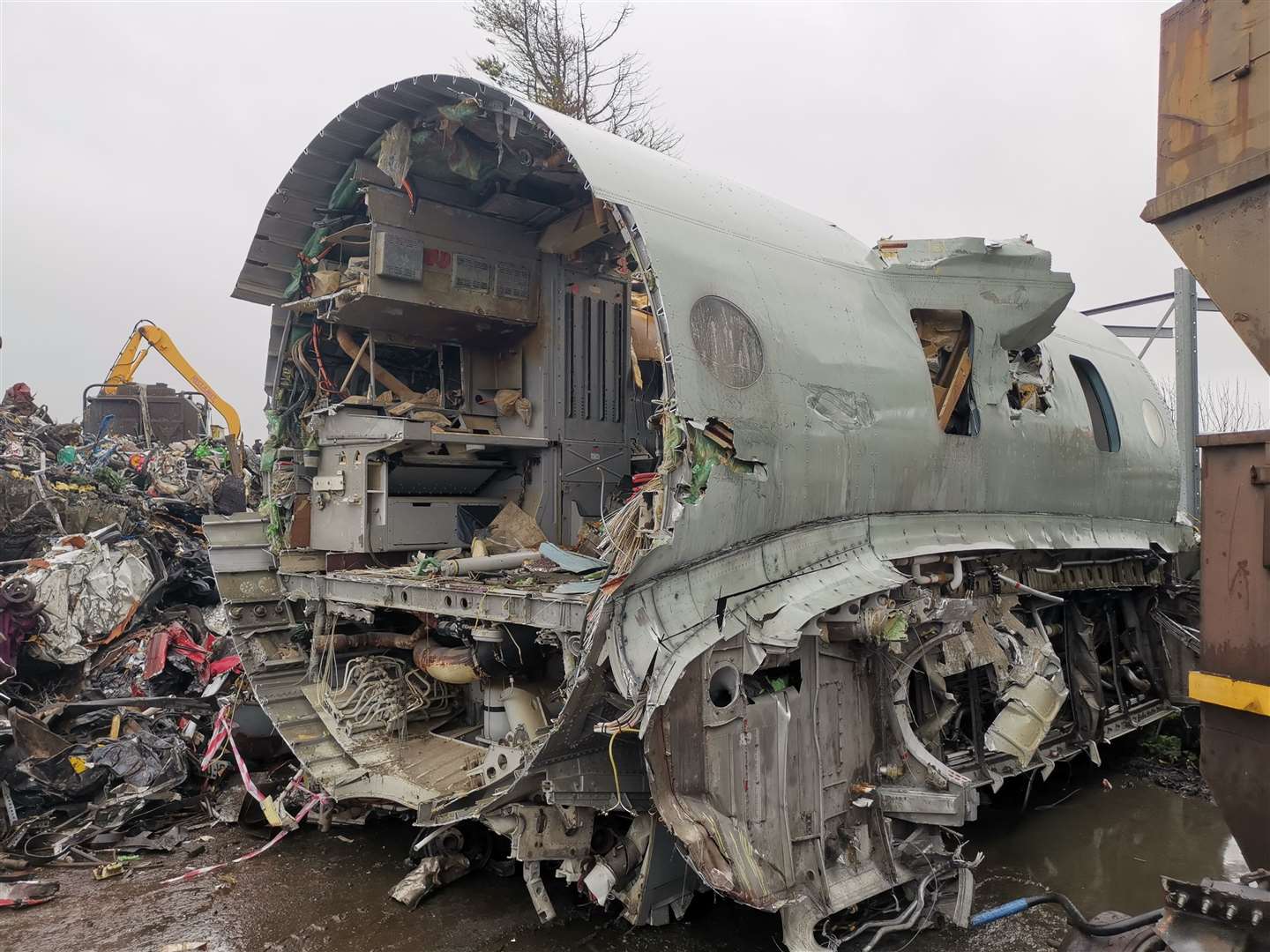 The partly demolished Nimrod at Reclamet in Birchington